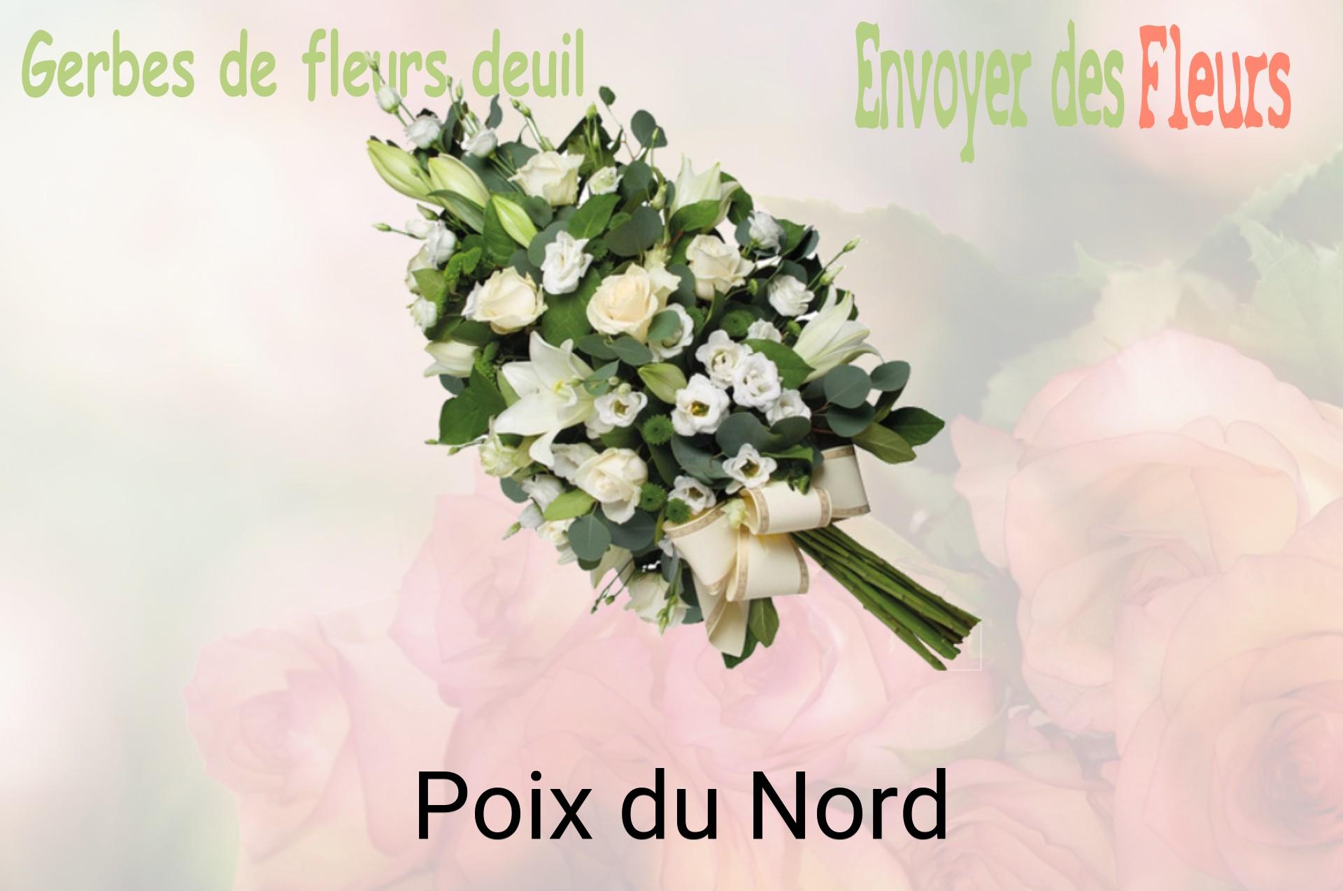 Gerbe de fleurs de deuil livrée à Poix-du-Nord