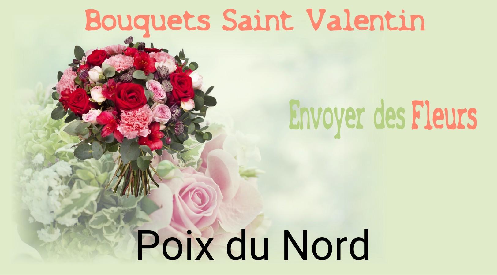 Roses de Saint-Valentin livrées à Poix-du-Nord